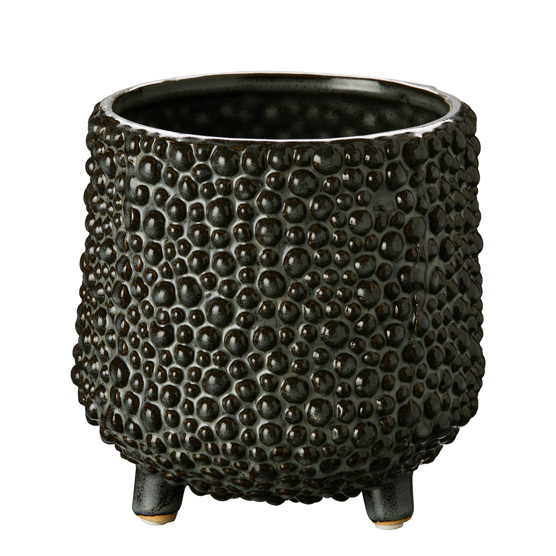 Dots Steingut-Blumentopf